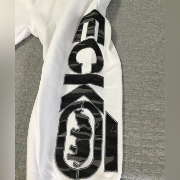 Ecko Unlimited White w/ Gray/Black Camo Sweatpants Size XL EO31G578B - Picture 2 of 9